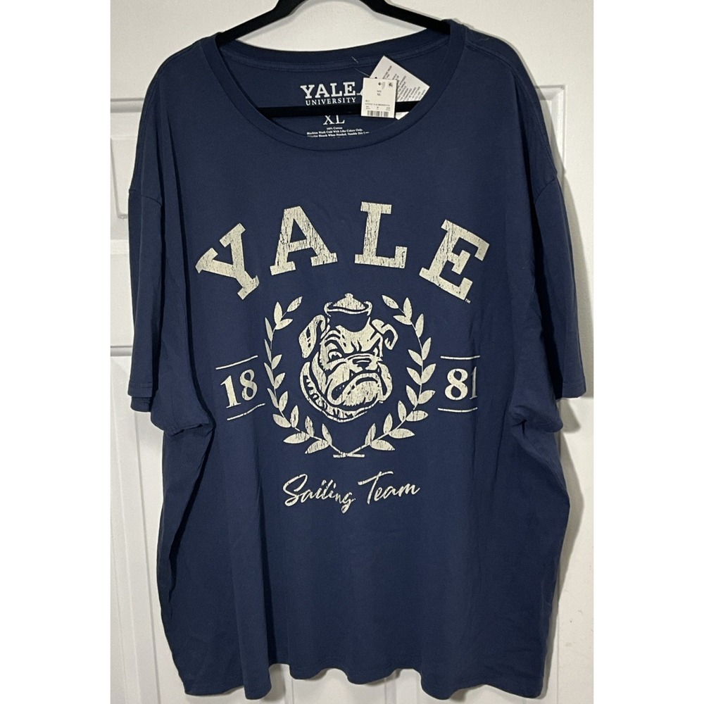 Yale University 1881 Sailing Team Graphic Blue T-Shirt Men's XL